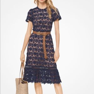 SOLD ❌NWT Michael Kors Floral Lace Dress Navy
